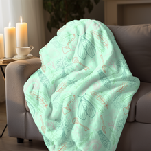 Load image into Gallery viewer, Sage Velveteen Plush Blanket
