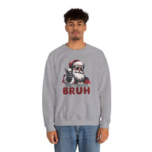 Load image into Gallery viewer, Merry Christmas Bruh Unisex Crewneck Sweatshirt
