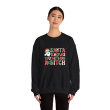 Load image into Gallery viewer, Santa Knows... Unisex Crewneck Sweatshirt
