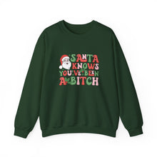 Load image into Gallery viewer, Santa Knows... Unisex Crewneck Sweatshirt
