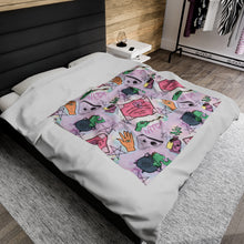 Load image into Gallery viewer, Witch Velveteen Plush Blanket
