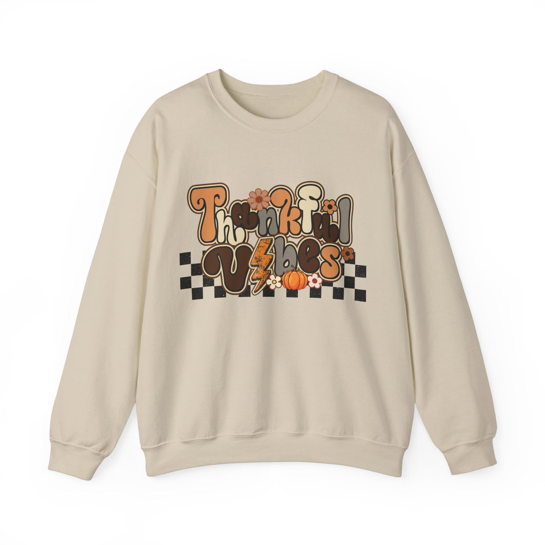 Thankful Vibes Unisex Crewneck Sweatshirt