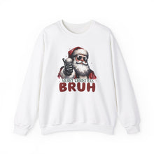 Load image into Gallery viewer, Merry Christmas Bruh Unisex Crewneck Sweatshirt
