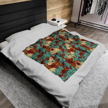 Load image into Gallery viewer, Mystically Morbid Velveteen Plush Blanket
