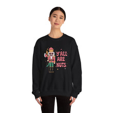 Load image into Gallery viewer, Y&#39;all are Nuts Unisex Crewneck Sweatshirt
