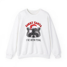 Load image into Gallery viewer, Sorry Santa... I&#39;ve been feral Unisex Crewneck Sweatshirt
