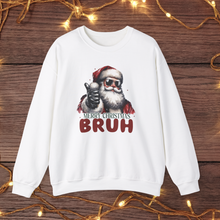 Load image into Gallery viewer, Merry Christmas Bruh Unisex Crewneck Sweatshirt
