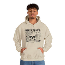 Load image into Gallery viewer, Never Trust the Living Hooded Sweatshirt
