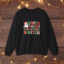 Load image into Gallery viewer, Santa Knows... Unisex Crewneck Sweatshirt
