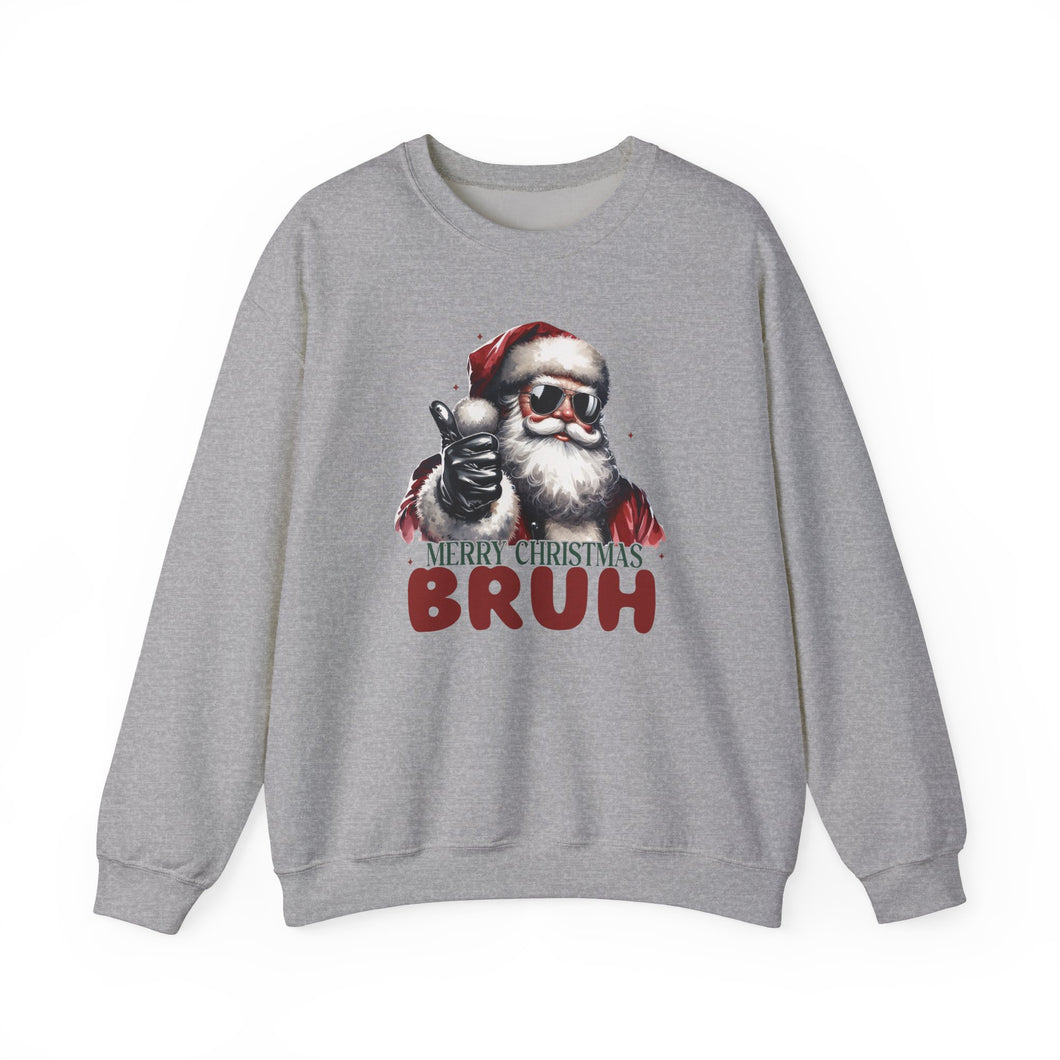 Merry Christmas Bruh Unisex Crewneck Sweatshirt