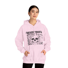 Load image into Gallery viewer, Never Trust the Living Hooded Sweatshirt
