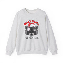 Load image into Gallery viewer, Sorry Santa... I&#39;ve been feral Unisex Crewneck Sweatshirt
