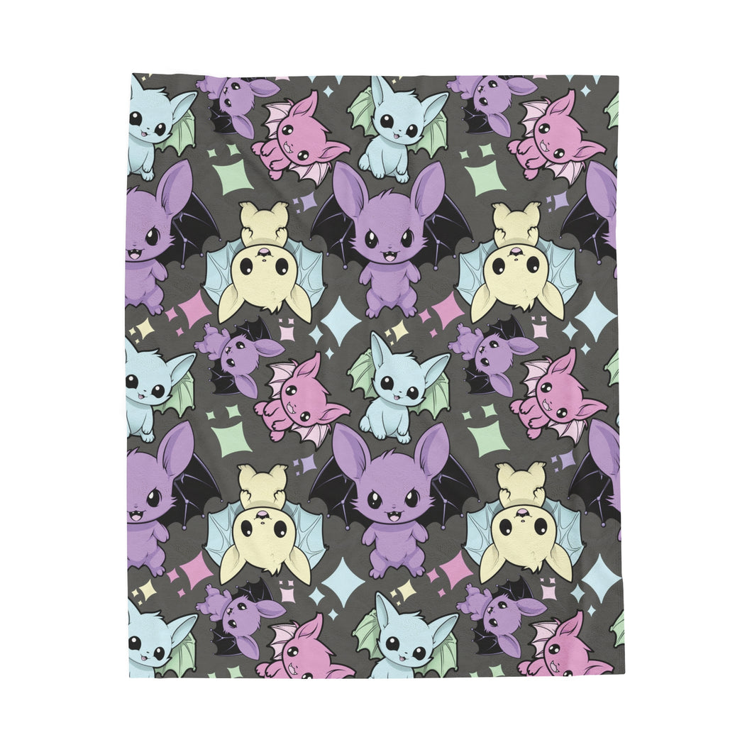 Frickin Bats Velveteen Plush Blanket