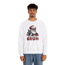 Load image into Gallery viewer, Merry Christmas Bruh Unisex Crewneck Sweatshirt
