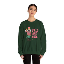 Load image into Gallery viewer, Y&#39;all are Nuts Unisex Crewneck Sweatshirt
