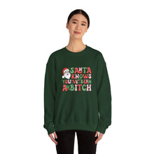 Load image into Gallery viewer, Santa Knows... Unisex Crewneck Sweatshirt
